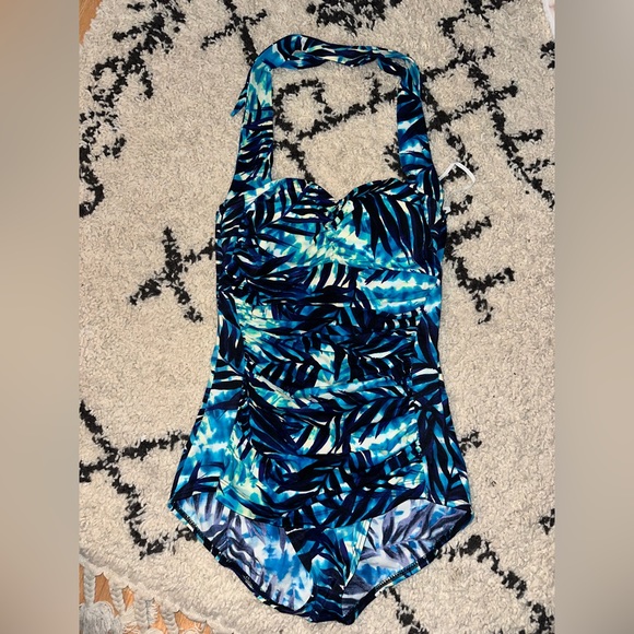 Green/blue swimsuit, size M - Picture 1 of 1